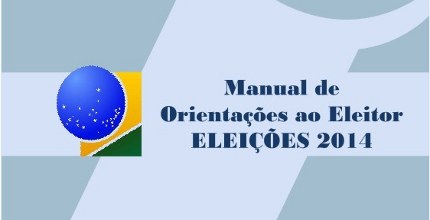 Capa do Manual de Orientações ao Eleitor.